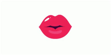 kissing lips gif|Lip Kiss Cartoon GIFs